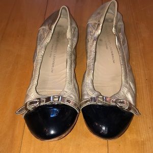 AGL leather Italian flats.